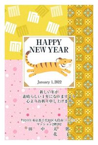 HAPPY NEW YEAR　疾走するトラ